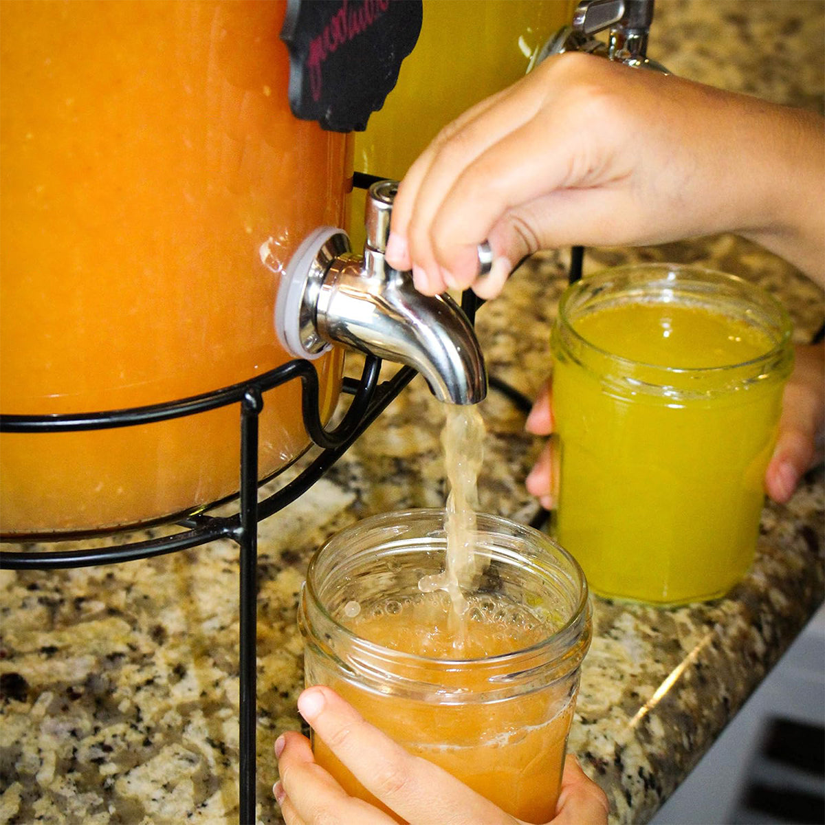 HASTHIP Beverage Dispenser Spigot 304 Stainless Steel Beer Juice Faucet Tap with Wrench Tool Food Grade Removable Reuseable Spigot for Beverage Dispensers, Wine Barrels, Jars, Drink Containters HASTHIP Beverage Dispenser Spigot 304 Stainless Steel Beer Juice Faucet Tap with Wrench Tool Food Grade Removable Reuseable Spigot for Beverage Dispensers, Wine Barrels, Jars, Drink Containters